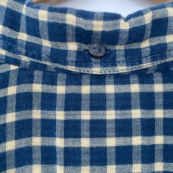 Vintage Levi's Blue Cream Gaze Button Down Shirt Regular Fit Medium Casual - Picture 8 of 14